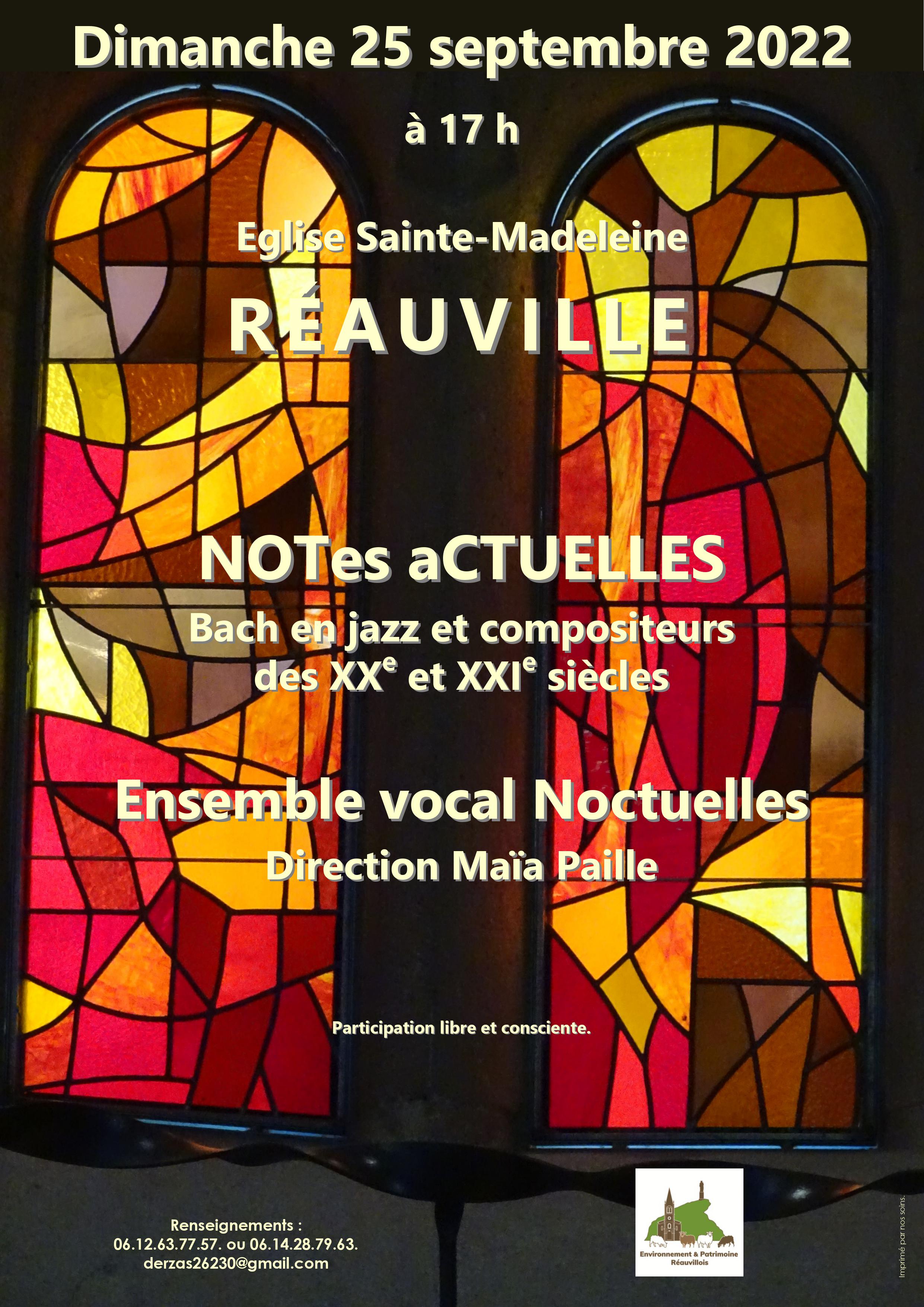2022 sept 25 Affiche concert Réauville